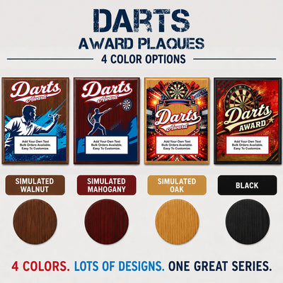 Personalized Darts Award Plaques - Design 4