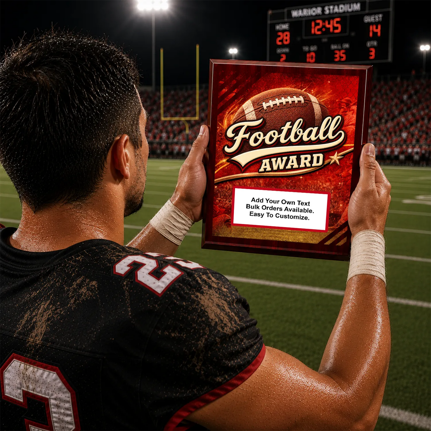 Personalized Football Award Plaques - Design 2