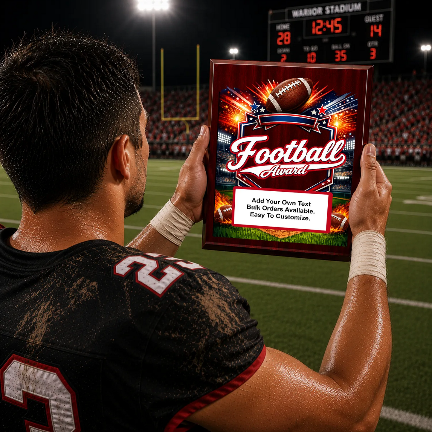 Personalized Football Award Plaques - Design 5