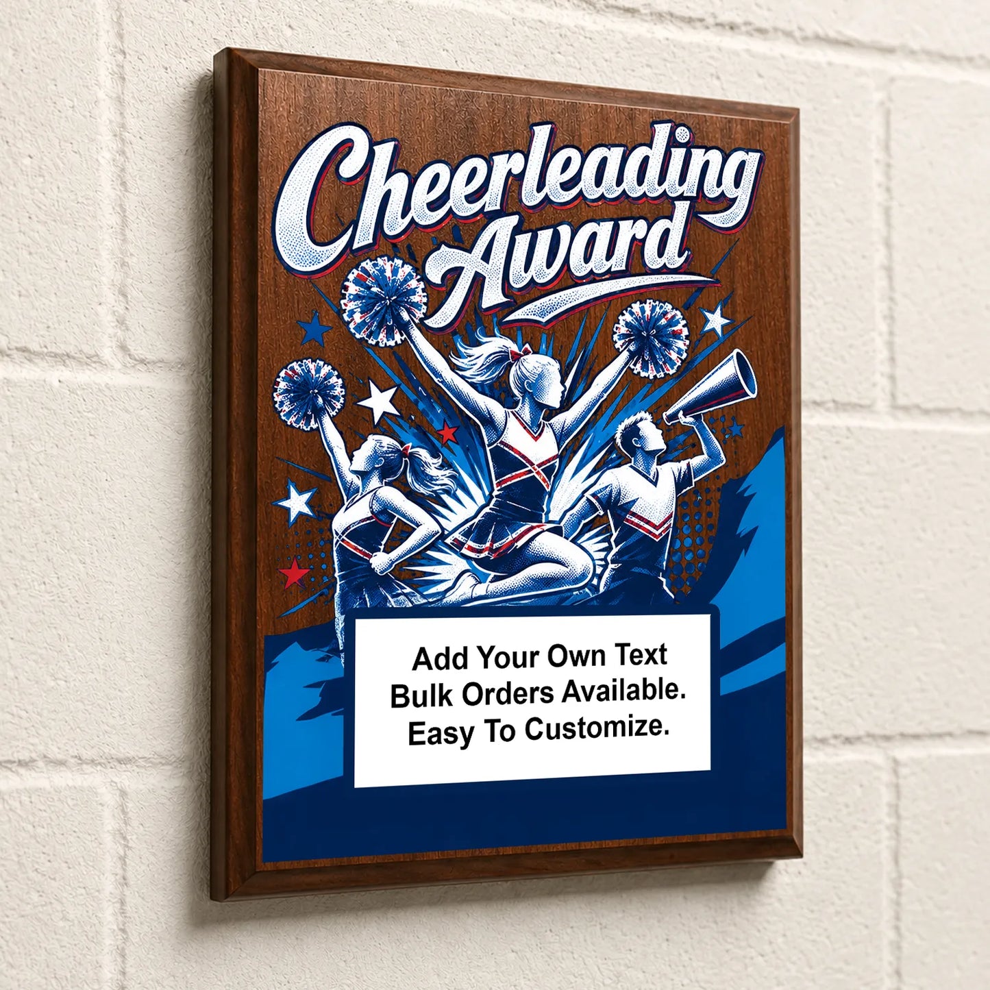 Personalized Cheerleading Award Plaques - Design 1