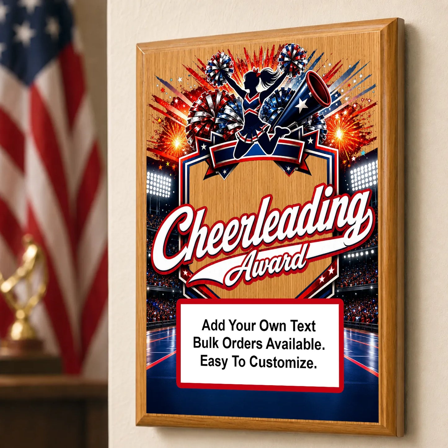 Personalized Cheerleading Award Plaques - Design 2