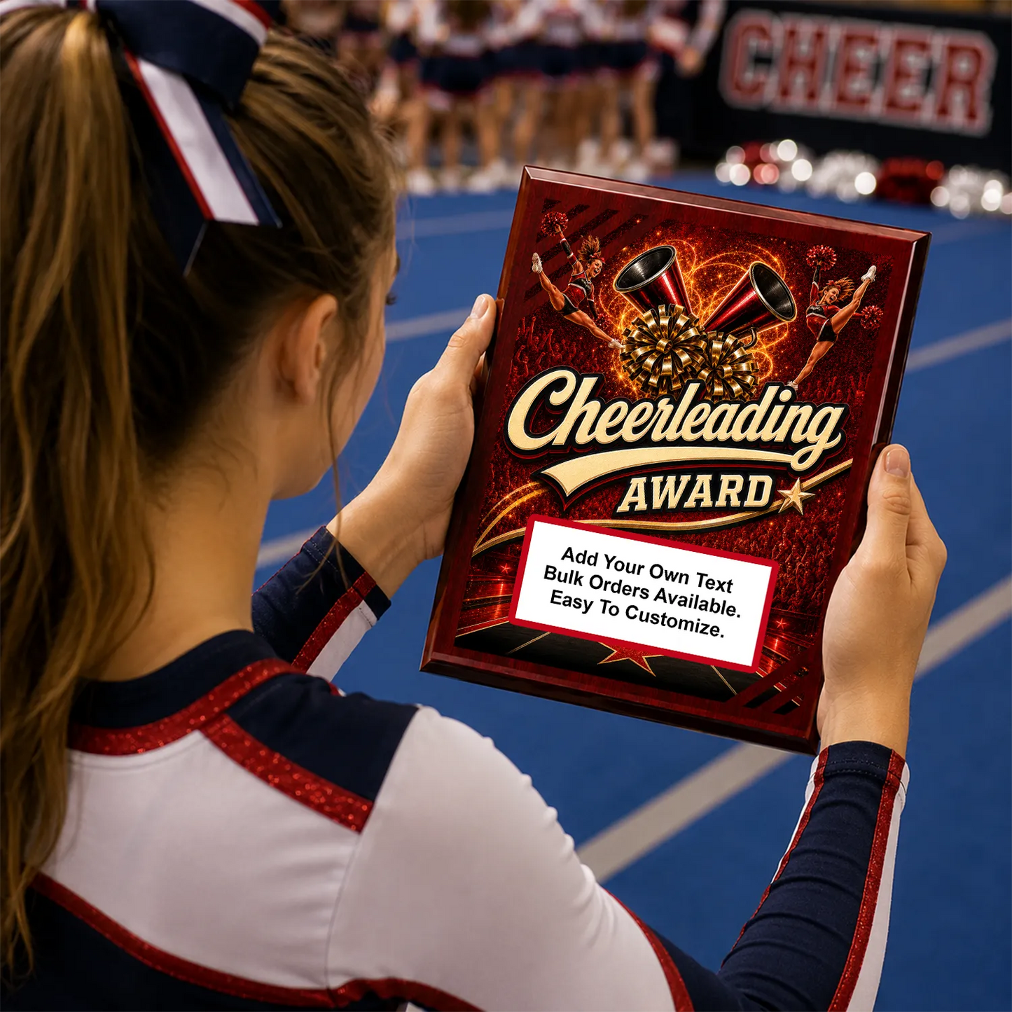 Personalized Cheerleading Award Plaques - Design 1
