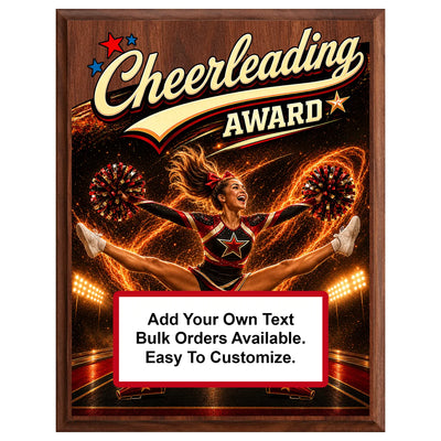 Personalized Cheerleading Award Plaques - Design 5