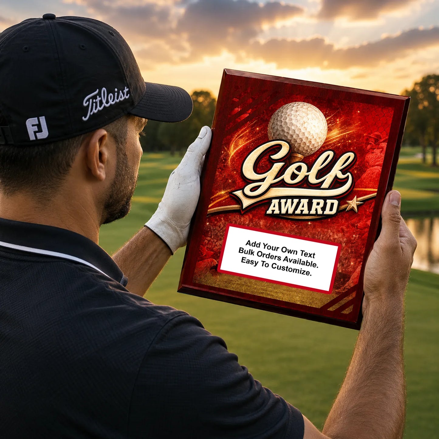 Personalized Golf Award Plaques - Design 2