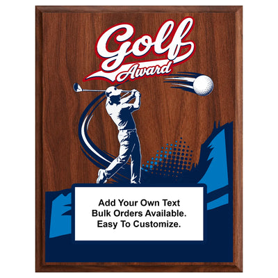 Personalized Golf Award Plaques - Design 2
