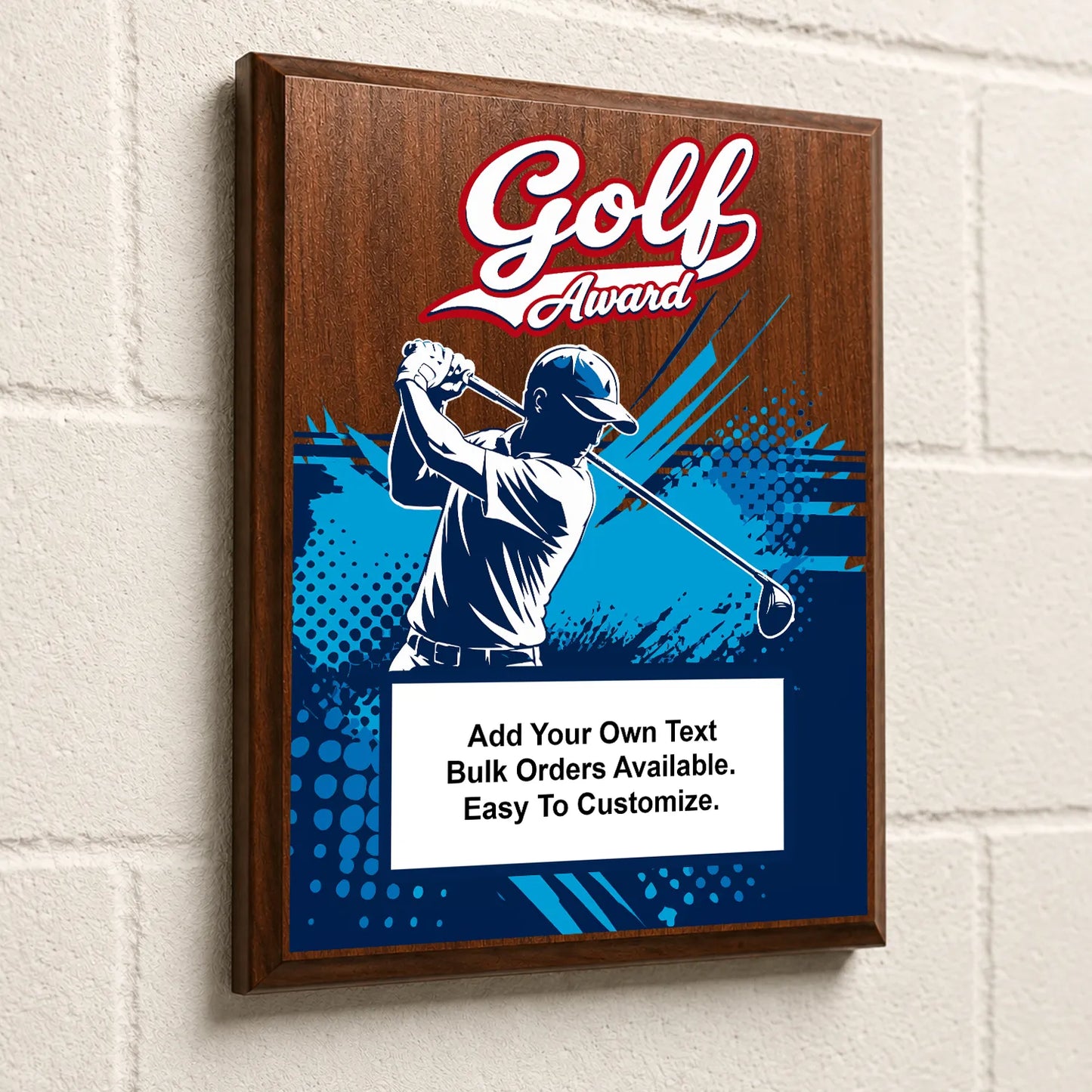 Personalized Golf Award Plaques - Design 5