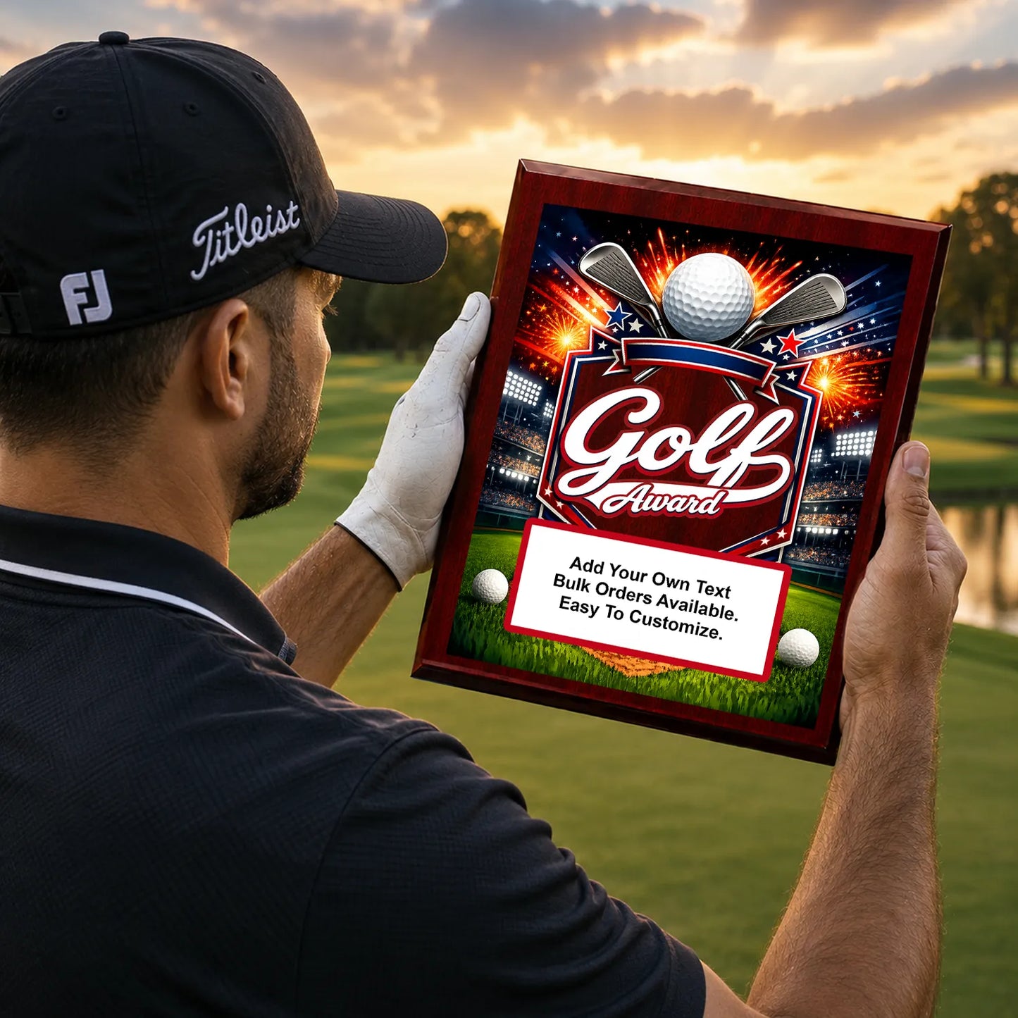Personalized Golf Award Plaques - Design 5