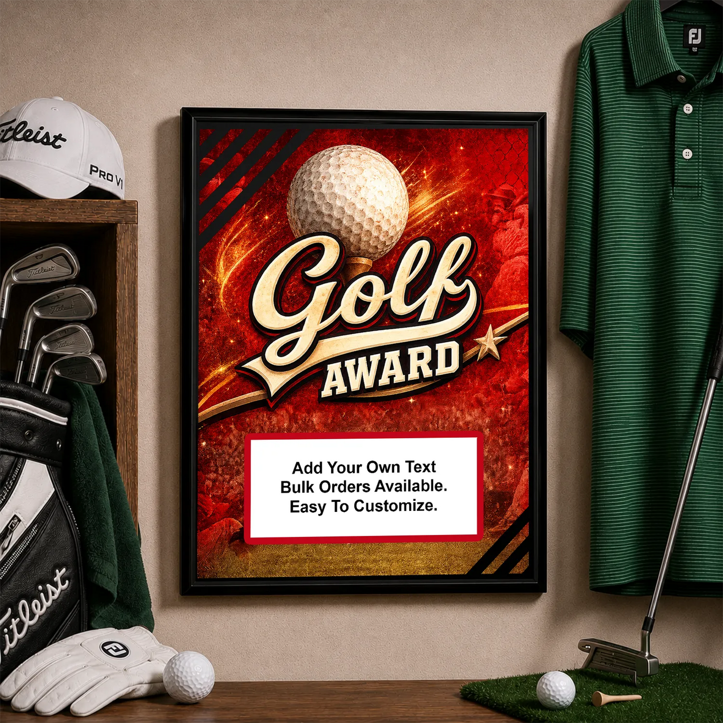 Personalized Golf Award Plaques - Design 5
