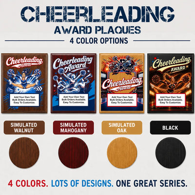 Personalized Cheerleading Award Plaques - Design 3