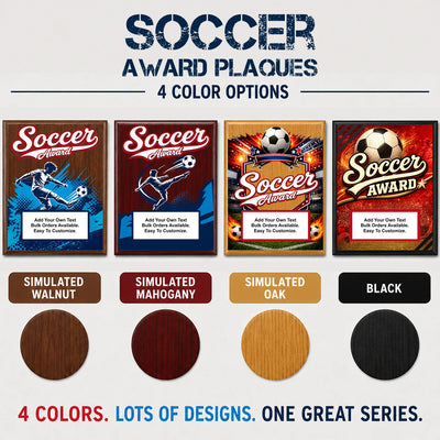 Personalized Soccer Award Plaques - Design 3