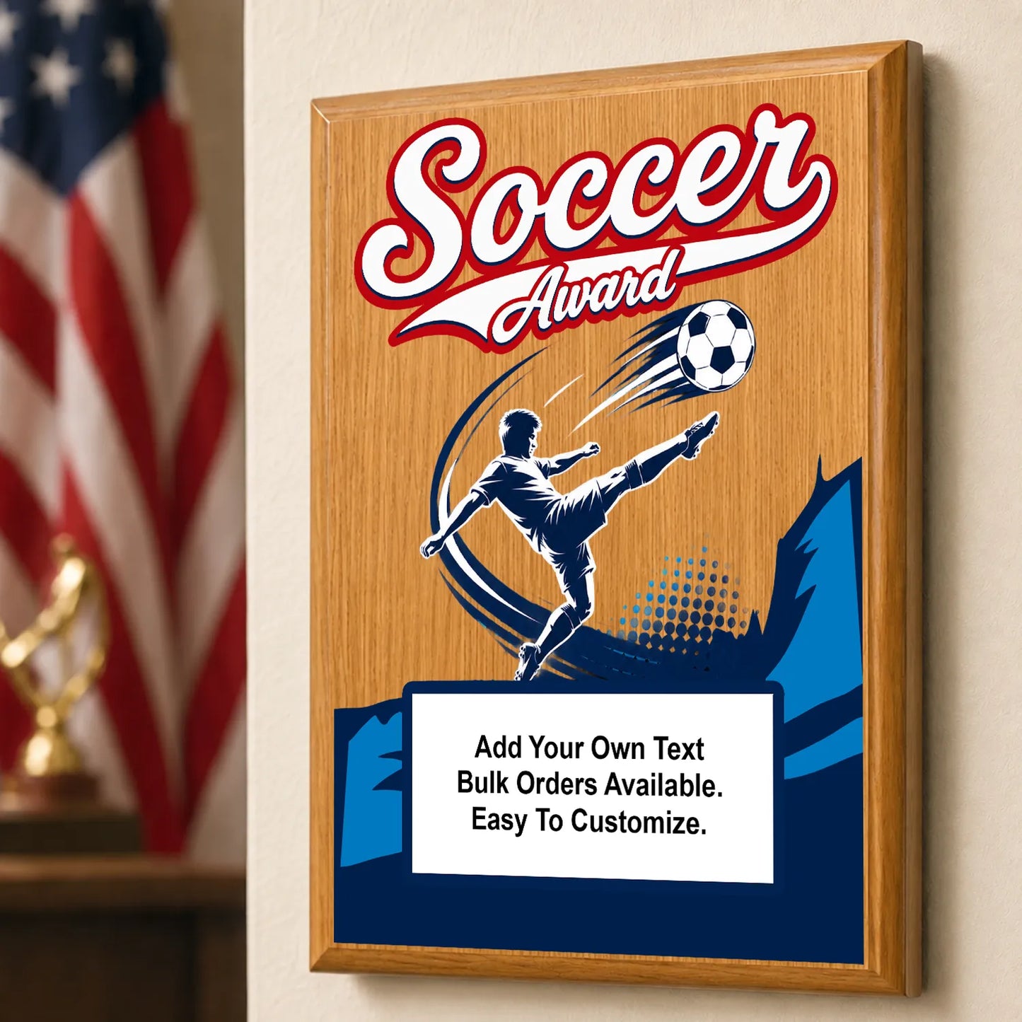 Personalized Soccer Award Plaques - Design 5