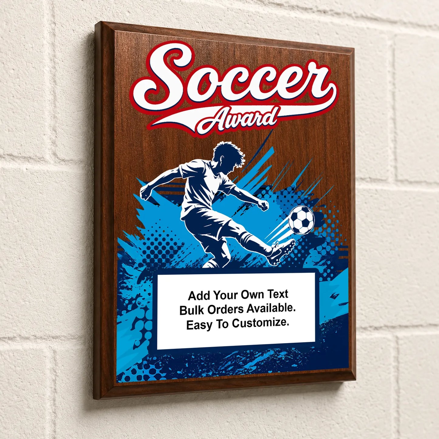 Personalized Soccer Award Plaques - Design 2