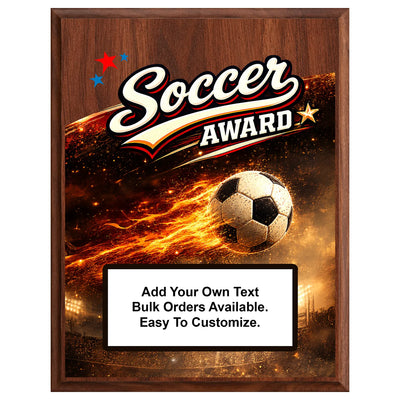 Personalized Soccer Award Plaques - Design 5