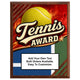 Personalized Tennis Award Plaques - Design 4
