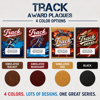 Personalized Track Award Plaques - Design 1