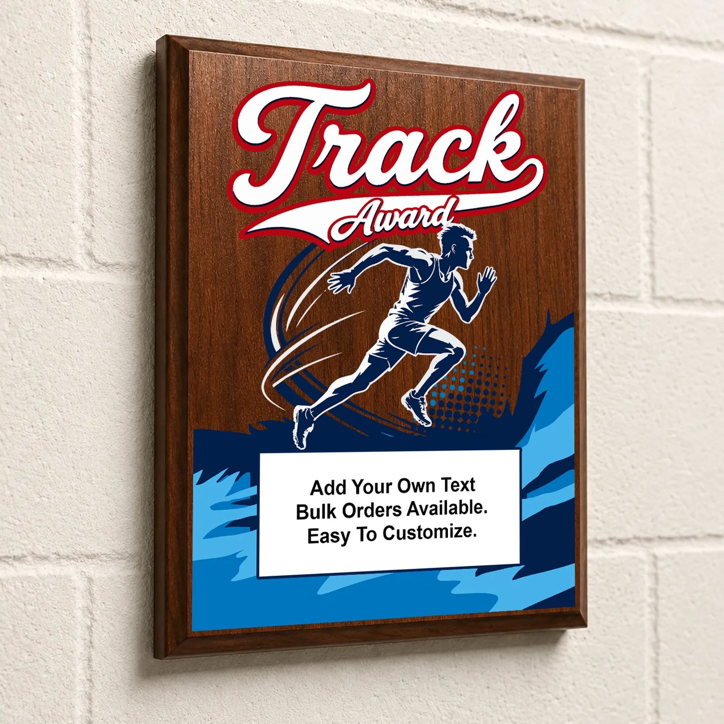 Personalized Track Award Plaques - Design 1