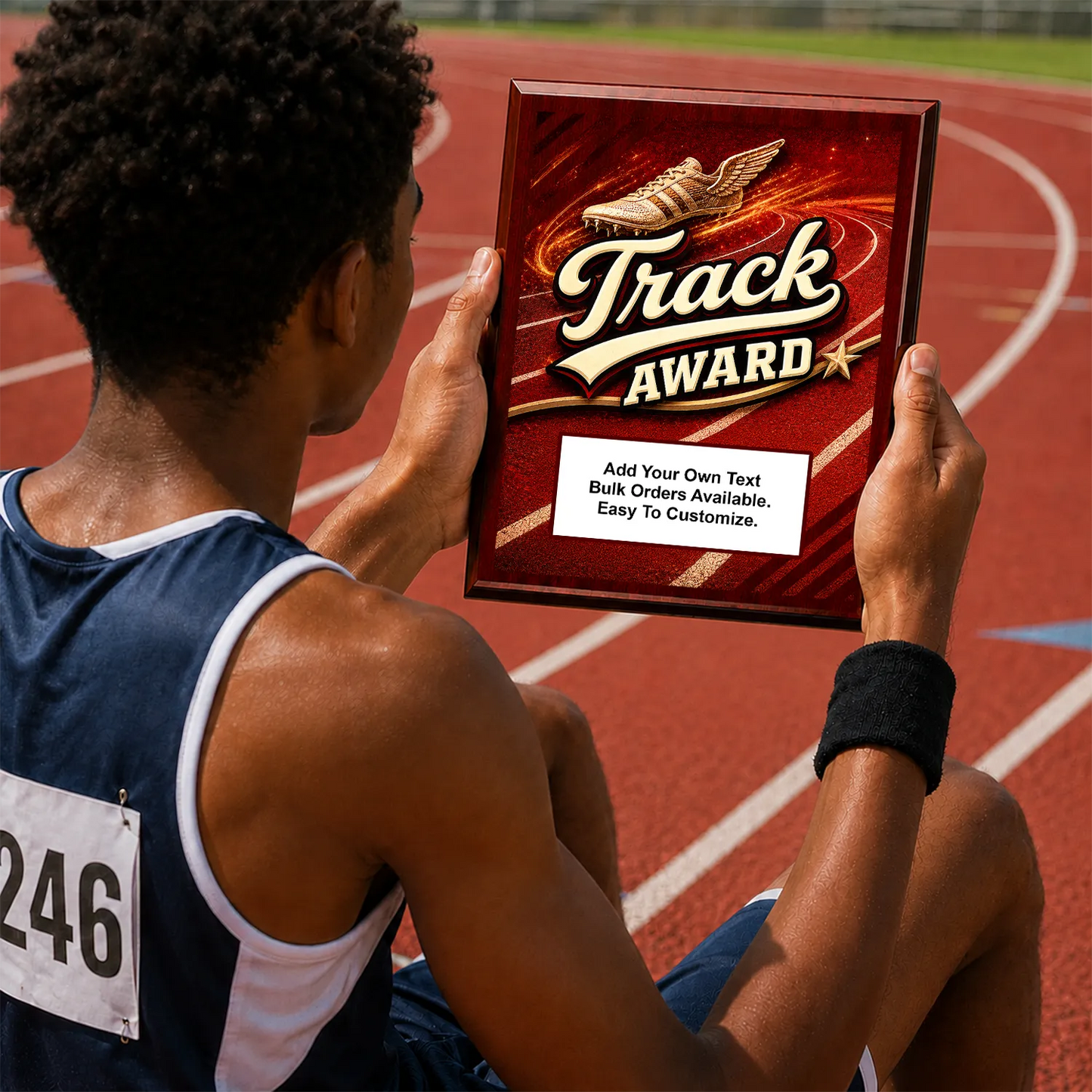 Personalized Track Award Plaques - Design 2