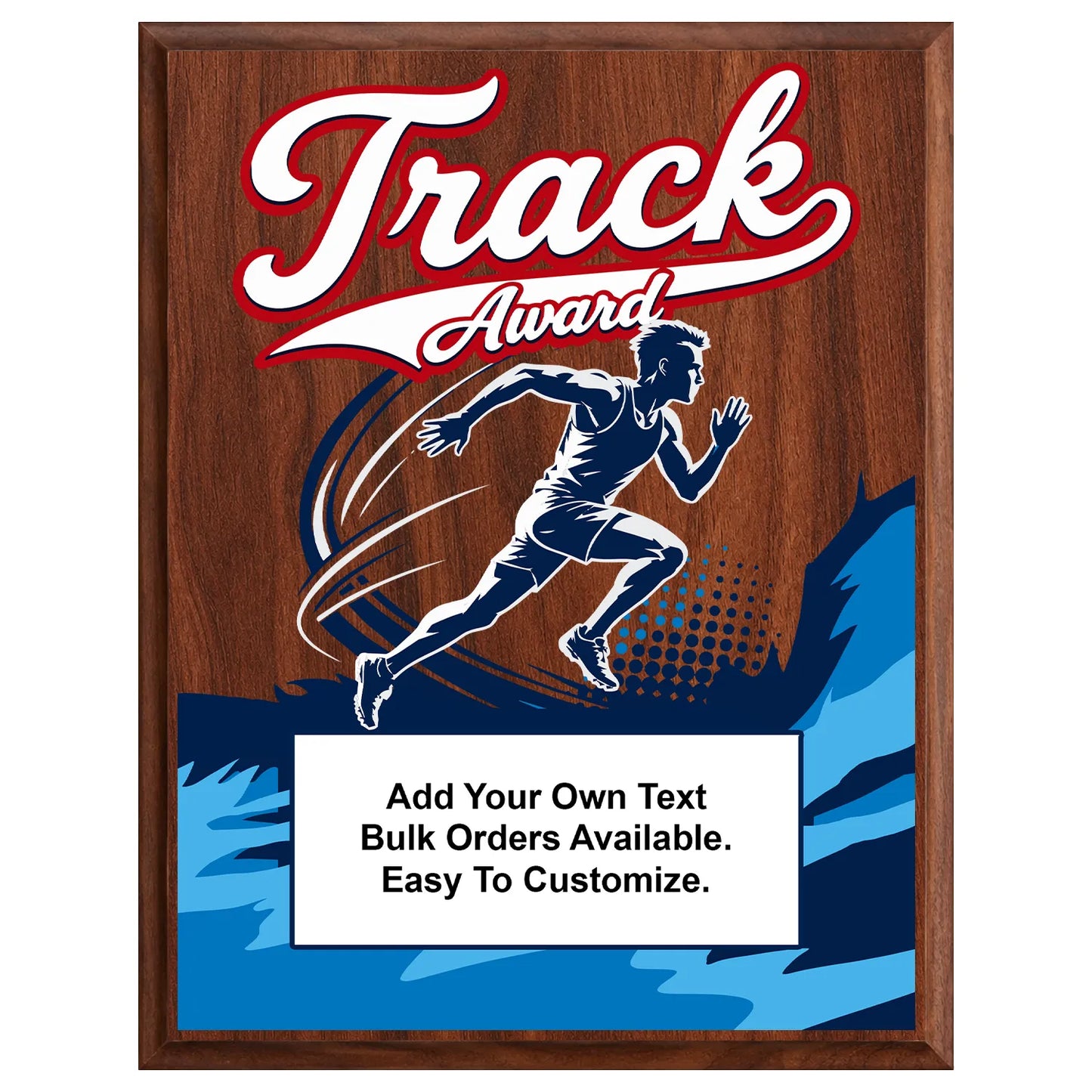 Personalized Track Award Plaques - Design 2