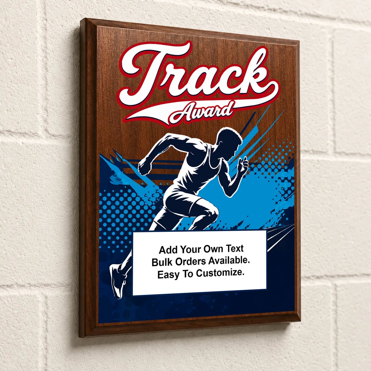 Personalized Track Award Plaques - Design 5