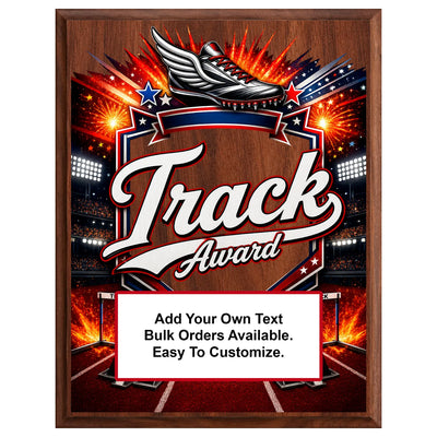 Personalized Track Award Plaques - Design 3