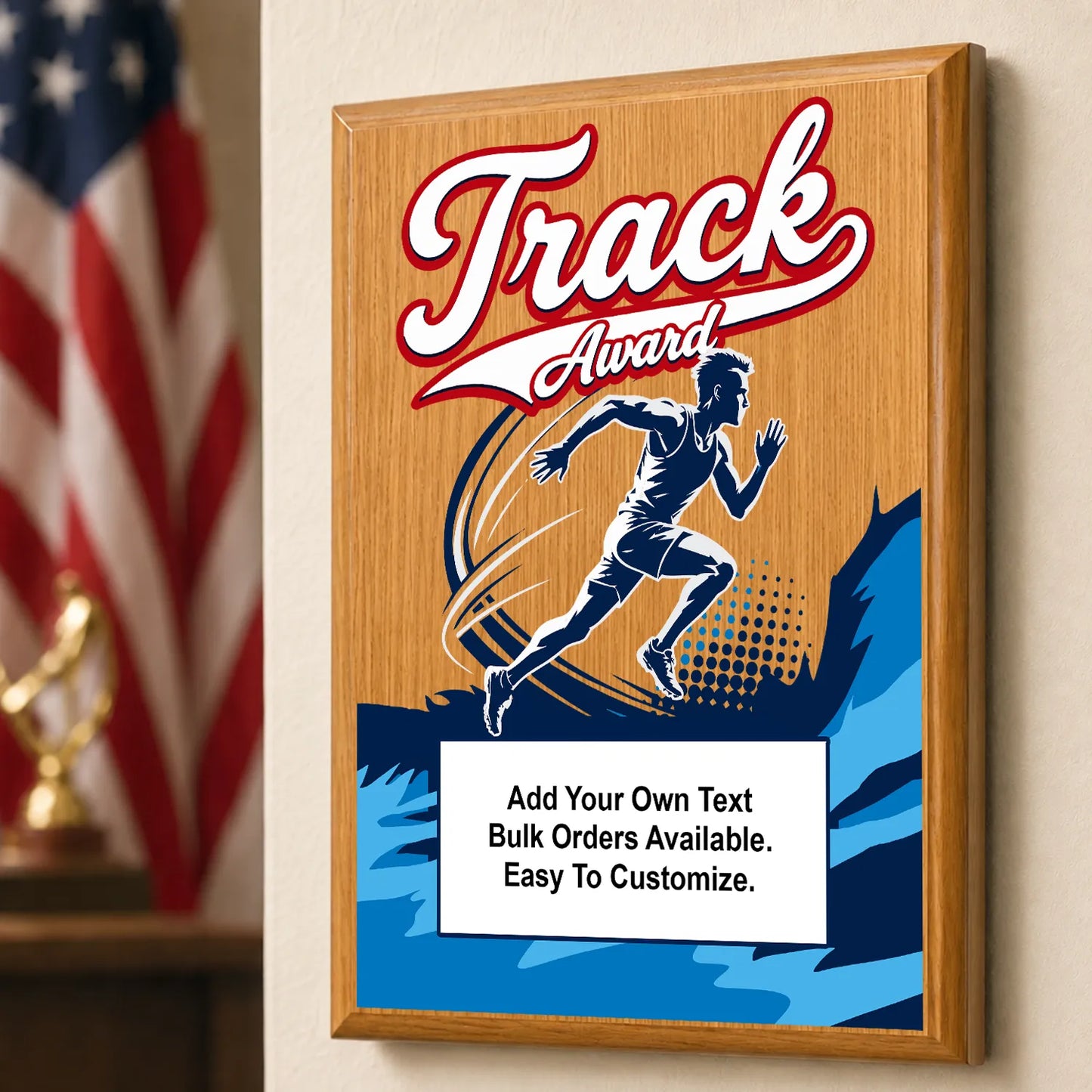 Personalized Track Award Plaques - Design 3