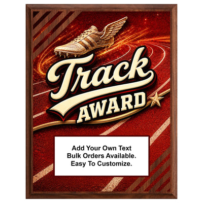 Personalized Track Award Plaques - Design 4