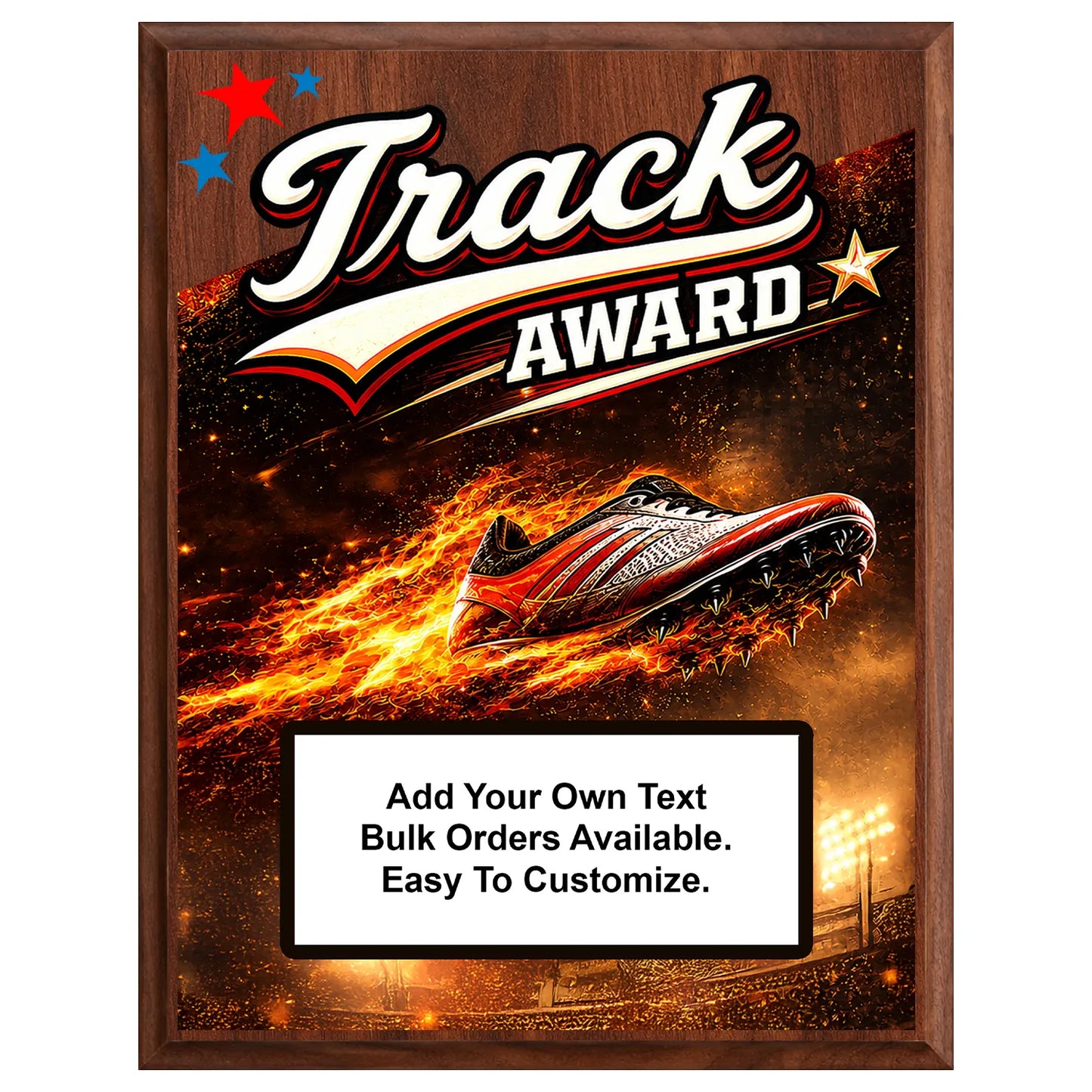 Personalized Track Award Plaques - Design 5