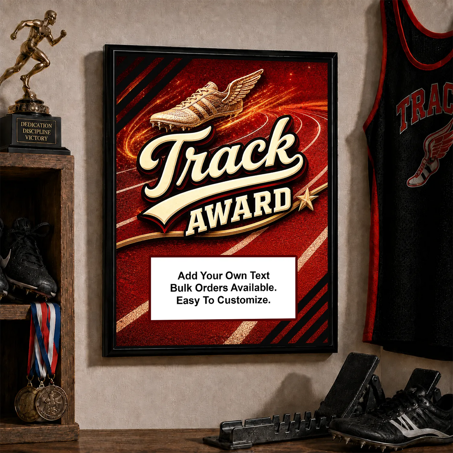 Personalized Track Award Plaques - Design 5