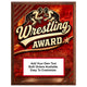 Personalized Wrestling Award Plaques - Design 4
