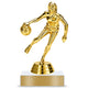 Basketball Trophy – Custom Award with Personalized Gold Plate, 4 Design Options
