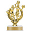 Cheerleading Trophy – Custom Award with Personalized Gold Plate, 3 Design Options