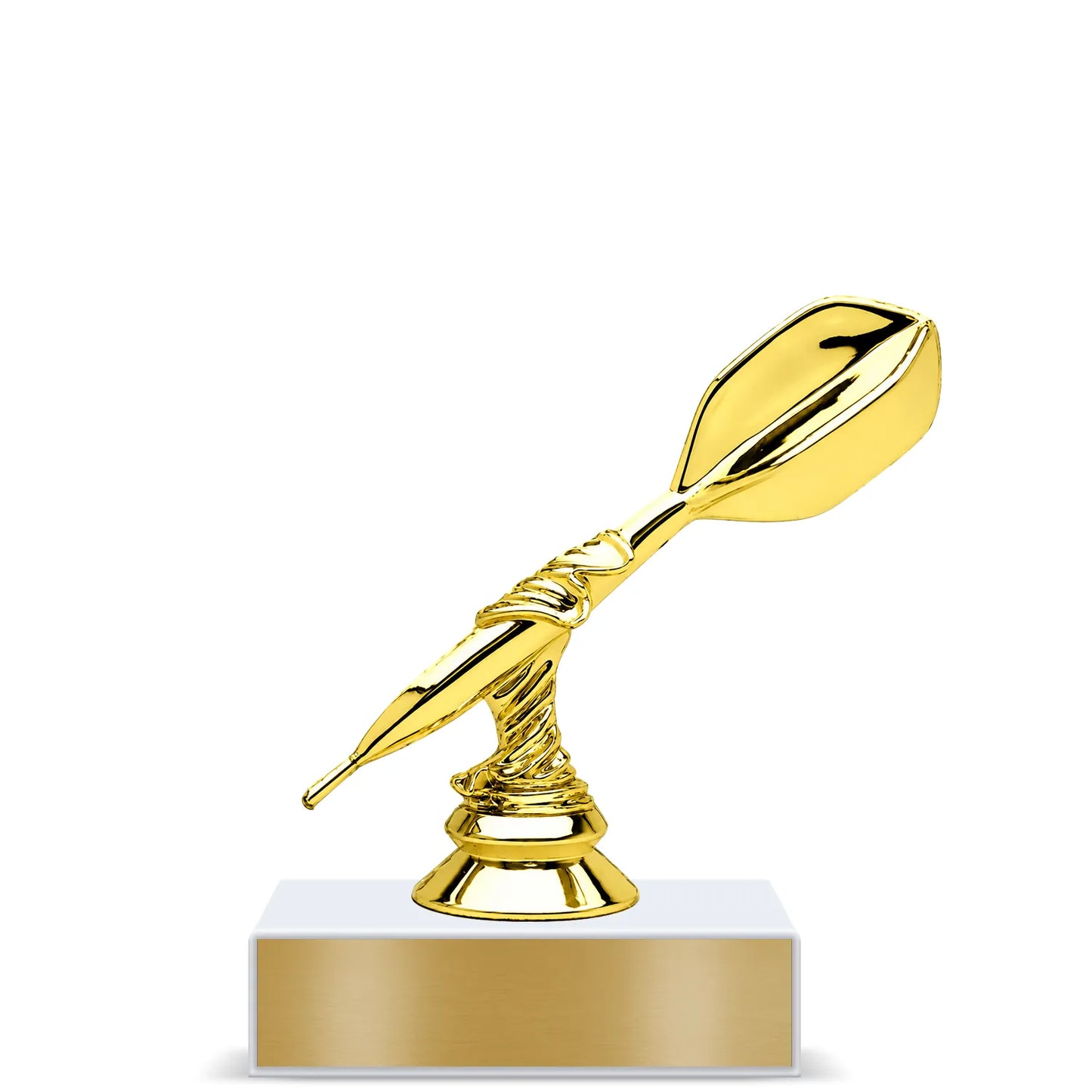 Darts Trophy – Custom Award with Personalized Gold Plate, 4 Design Options