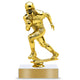 Football Trophy – Custom Award with Personalized Gold Plate, 4 Design Options