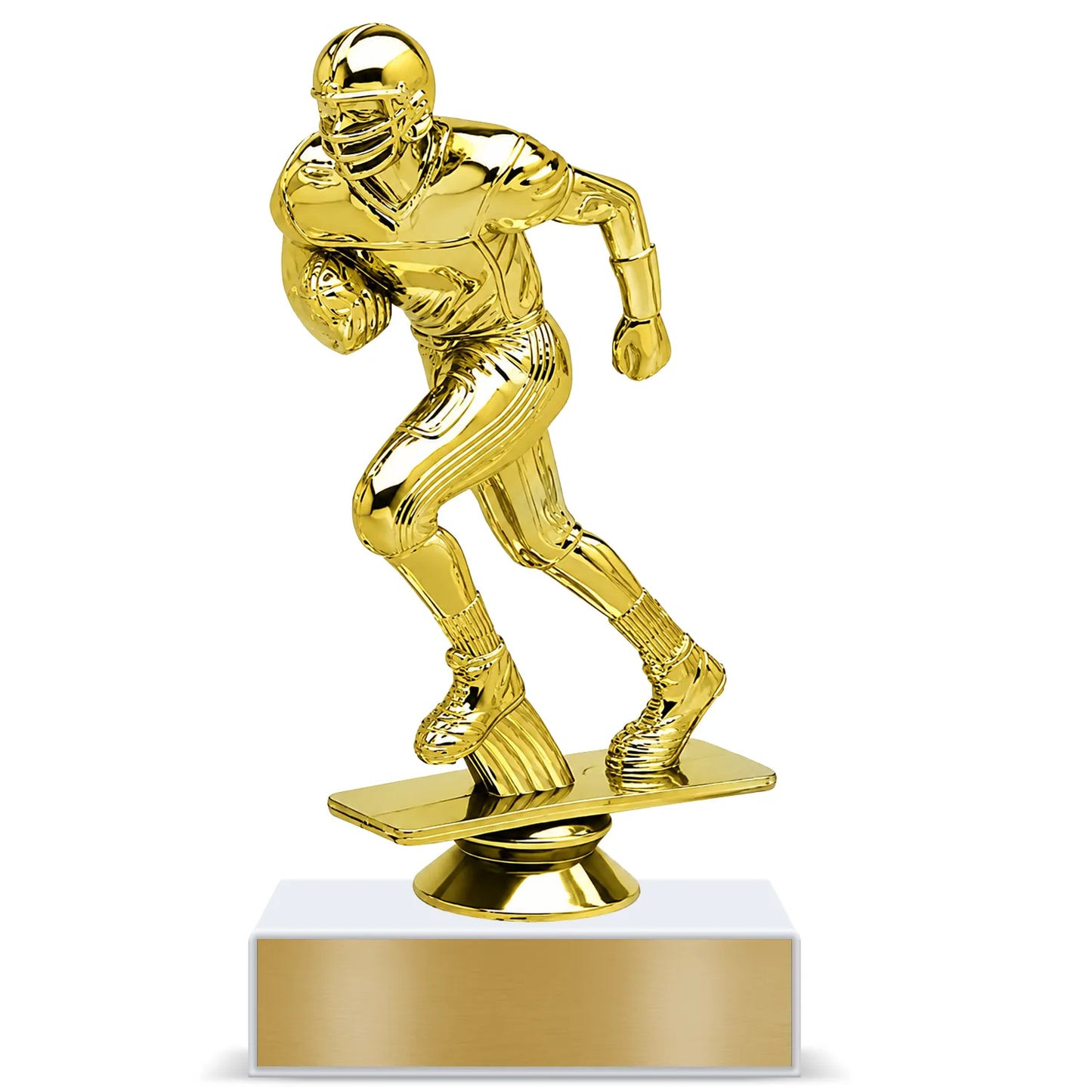 Football Trophy – Custom Award with Personalized Gold Plate, 4 Design Options