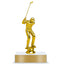 Golf Trophy – Custom Award with Personalized Gold Plate, 2 Design Options