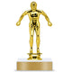 Swimming Trophy – Custom Award with Personalized Gold Plate, 3 Design Options