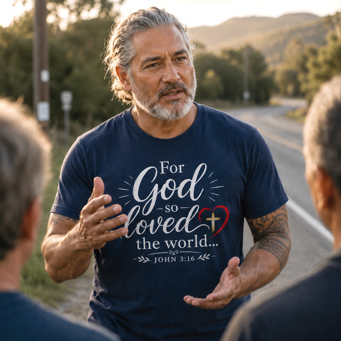 "For God So Loved the World" John 3:16 Christian T-Shirt | Gildan 6400 Soft Style Tee | Faith-Based Bible Verse Shirt for Men & Women