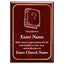 Church Gratitude Plaque - Personalized Gift for Pastors, Ministers & Church Leaders - 4 Frame Colors