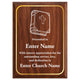 Church Gratitude Plaque - Personalized Gift for Pastors, Ministers & Church Leaders - 4 Frame Colors