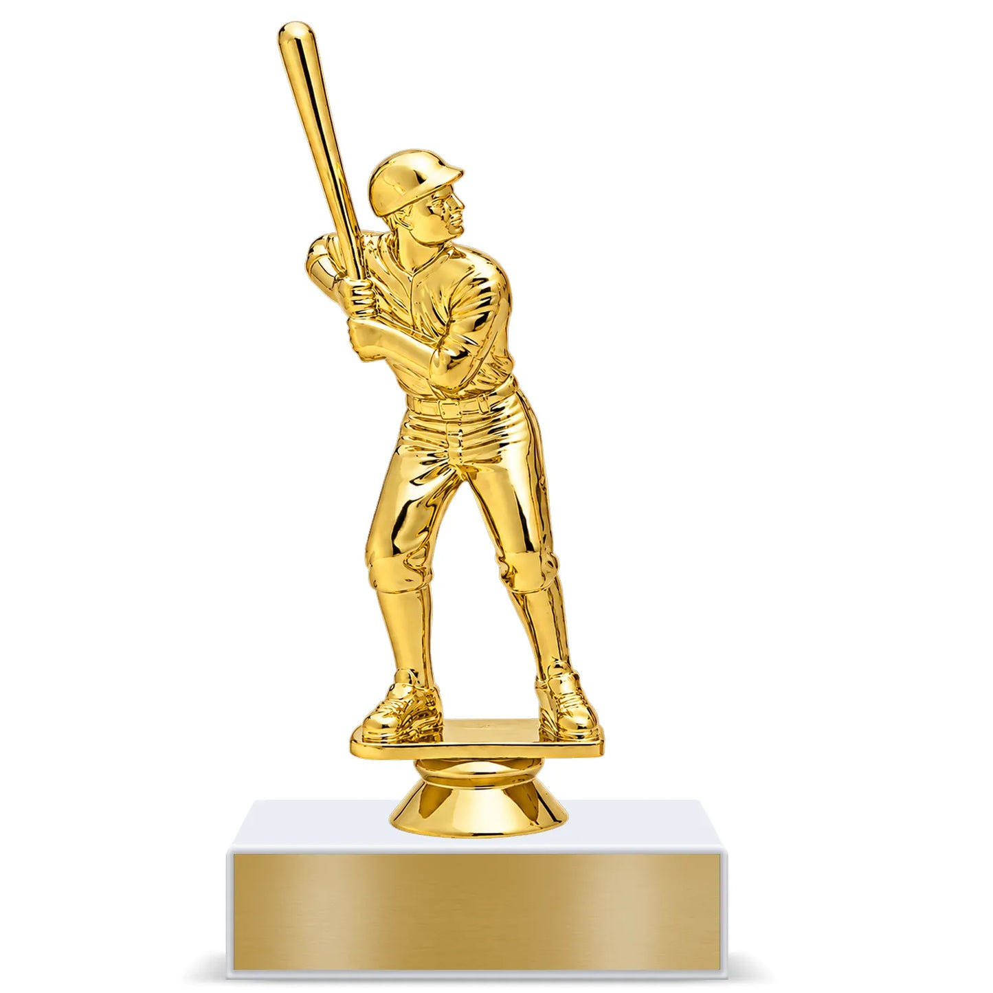 Baseball Trophy – Custom Award with Personalized Gold Plate, 3 Design Options