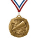 Cheer Medals - Squad & Competition Awards, 2 3/4" Carbonite Medal in Gold, Silver & Bronze