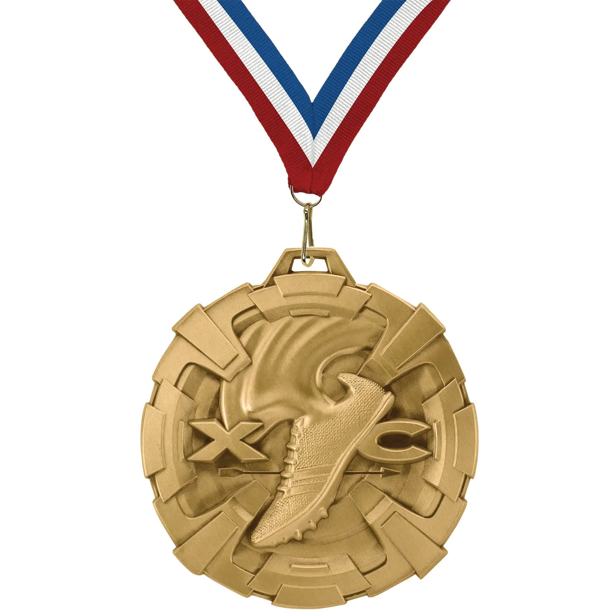 Cross Country Medals - Team & Meet Awards, 2 3/4" Carbonite Medal in Gold, Silver & Bronze