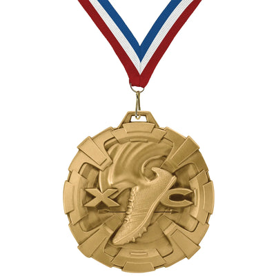 Cross Country Medals - Team & Meet Awards, 2 3/4" Carbonite Medal in Gold, Silver & Bronze