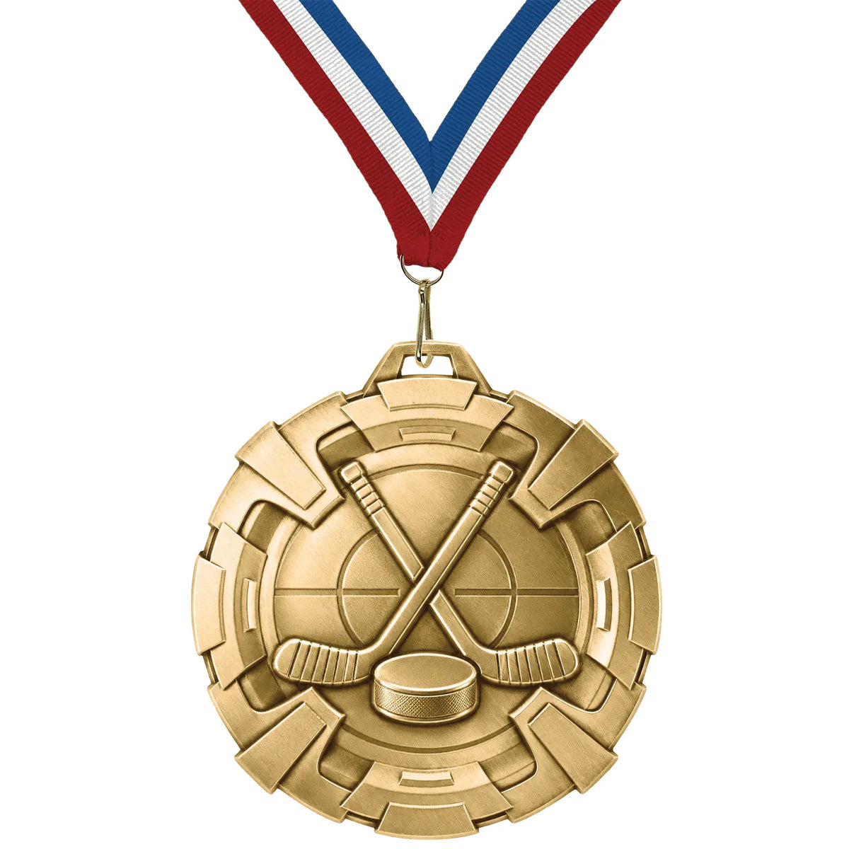 Ice Hockey Medals - Youth Team Awards, 2 3/4" Carbonite Medal in Gold, Silver & Bronze