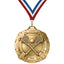 Lacrosse Medals - Youth & Club Team Awards, 2 3/4" Carbonite Medal in Gold, Silver & Bronze
