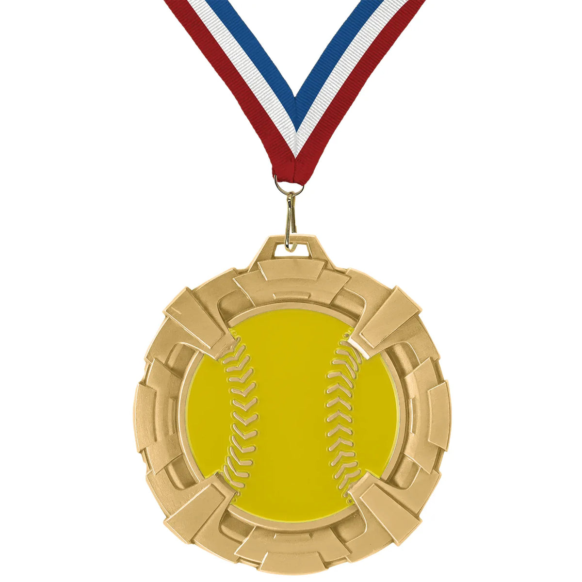Softball Medals - Youth & Travel Team Awards, 2 3/4" Carbonite Medal in Gold, Silver & Bronze