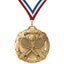 Tennis Medals - Club & Tournament Awards, 2 3/4" Carbonite Medal in Gold, Silver & Bronze