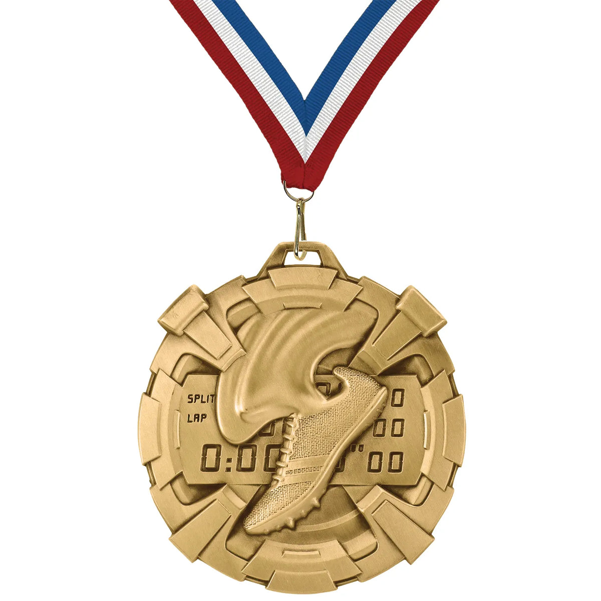 Track Medals - Team & Meet Awards, 2 3/4" Carbonite Medal in Gold, Silver & Bronze