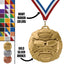 Swimming Medals - Team & Meet Awards, 2 3/4" Carbonite Medal in Gold, Silver & Bronze