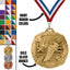 Cross Country Medals - Team & Meet Awards, 2 3/4" Carbonite Medal in Gold, Silver & Bronze
